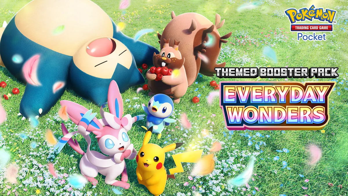 Everyday Wonders wraps Pokémon TCG Pocket in a cozy picnic blanket with Snorlax, Sylveon, and a Pokémon Tool toolbox